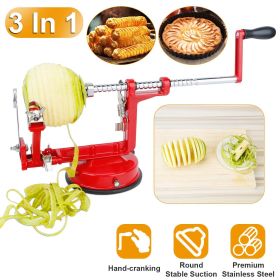 3In 1 Apple Peeler Manual Rotation Potato Fruit Core Slicer Kitchen Hand Cracking Corer 3In 1 Apple Peeler Manual Rotation Potato Fruit Core Slicer Kitchen Hand Cracking Corer