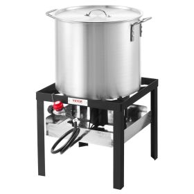 100 Qt Seafood Boiling Kit with Strainer, Outdoor Seafood Boil Pot and Basket, Cooking Set for Crab Crawfish Lobster Boiling 100 Qt Seafood Boiling Kit with Strainer, Outdoor Seafood Boil Pot and Basket, Cooking Set for Crab Crawfish Lobster Boiling