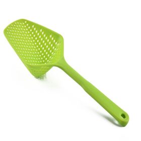 1pc Kitchen Gadget Colander Spatula Leaking Net Strainer Soup Spoon Line Leak Thick Nylon Large Spoon Silicone Leak Ice Shovel 13.5in*4.92in (Color: Green) 1pc Kitchen Gadget Colander Spatula Leaking Net Strainer Soup Spoon Line Leak Thick Nylon Large Spoon Silicone Leak Ice Shovel 13.5in*4.92in (Color: Green)